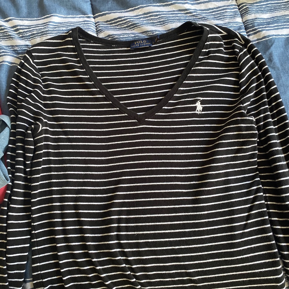 Ralph Lauren Striped Long Sleeve Tee